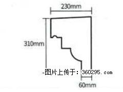 产品分解图型 - 檐口线，型号：SX311-YK-3，规格：230x310mm(3) - 安康三象EPS建材 ankang.sx311.cc