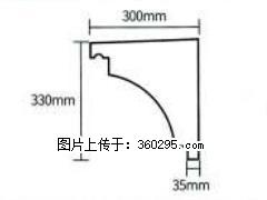 产品分解图型 - 檐口线，型号：SX311-YK-2，规格：300x330mm(2) - 安康三象EPS建材 ankang.sx311.cc